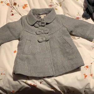 NWT place89 grey coat 3-6months